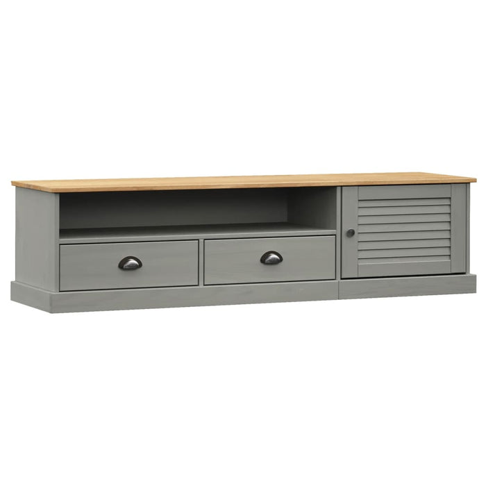 Comodă TV VIGO, gri, 156x40x40 cm, lemn masiv de pin - WALTI WALTI
