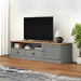 Comodă TV VIGO, gri, 156x40x40 cm, lemn masiv de pin - WALTI WALTI