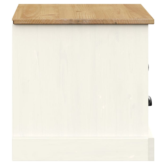 Comodă TV VIGO, alb, 106x40x40 cm, lemn masiv de pin WALTI