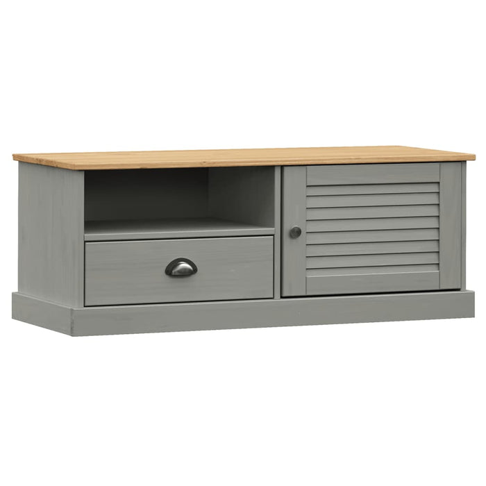 Comodă TV VIGO, gri, 106x40x40 cm, lemn masiv de pin - WALTI WALTI