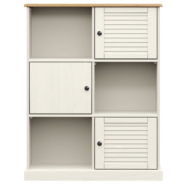 Bibliotecă VIGO, alb, 90x35x114,5 cm, lemn masiv de pin - WALTI WALTI