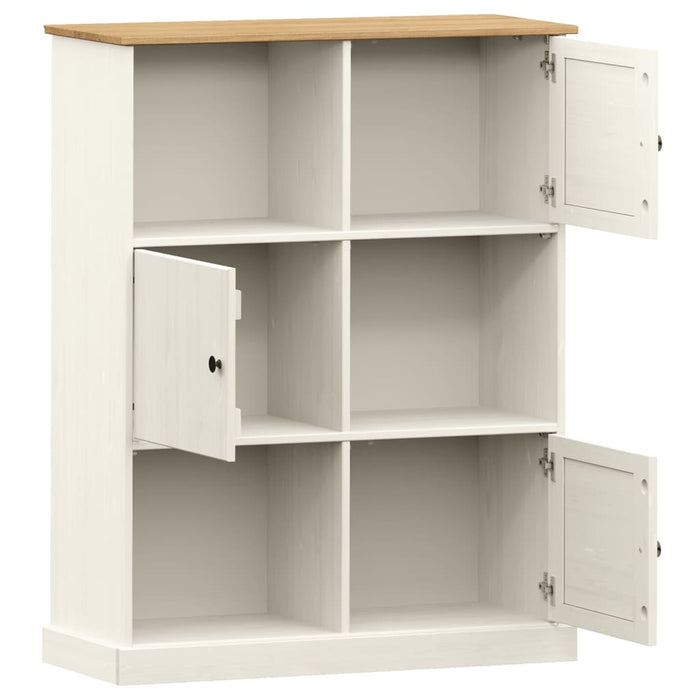 Bibliotecă VIGO, alb, 90x35x114,5 cm, lemn masiv de pin - WALTI WALTI