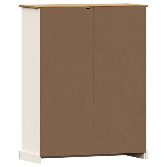 Bibliotecă VIGO, alb, 90x35x114,5 cm, lemn masiv de pin - WALTI WALTI