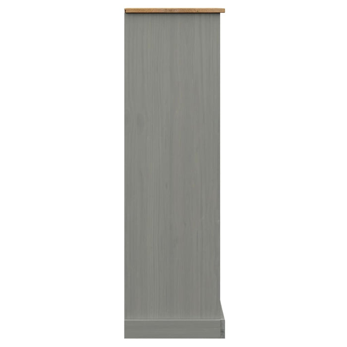 Bibliotecă VIGO, gri, 90x35x114,5 cm, lemn masiv de pin - WALTI WALTI
