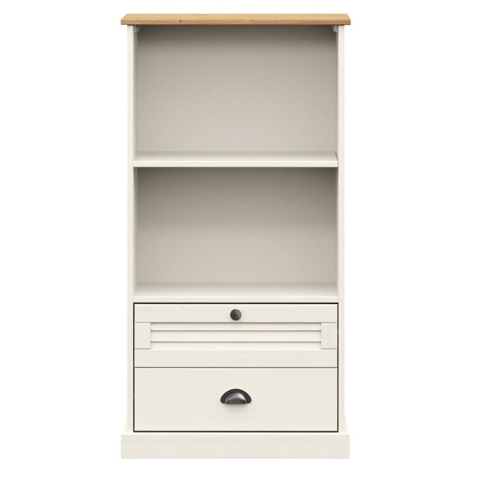Bibliotecă VIGO, alb, 60x35x114,5 cm, lemn masiv de pin - WALTI WALTI