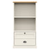 Bibliotecă VIGO, alb, 60x35x114,5 cm, lemn masiv de pin - WALTI WALTI