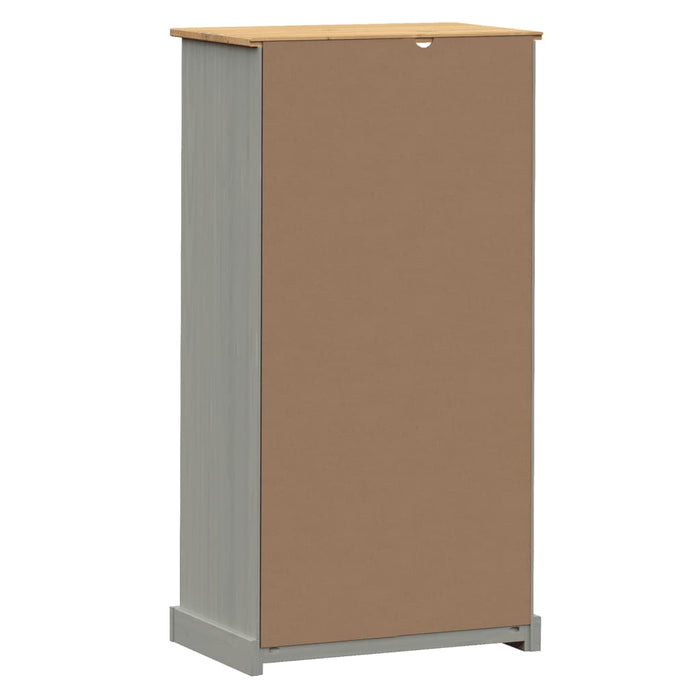 Bibliotecă VIGO, gri, 60x35x114,5 cm, lemn masiv de pin WALTI