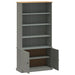 Bibliotecă „VIGO”, gri, 85x35x170 cm, lemn masiv de pin - WALTI WALTI