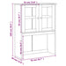Dulap superior comodă „VIGO”, 78x30x100 cm, lemn masiv pin - WALTI WALTI