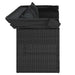 Set mobilier de grădină cu perne, 4 piese, negru, poliratan - WALTI WALTI
