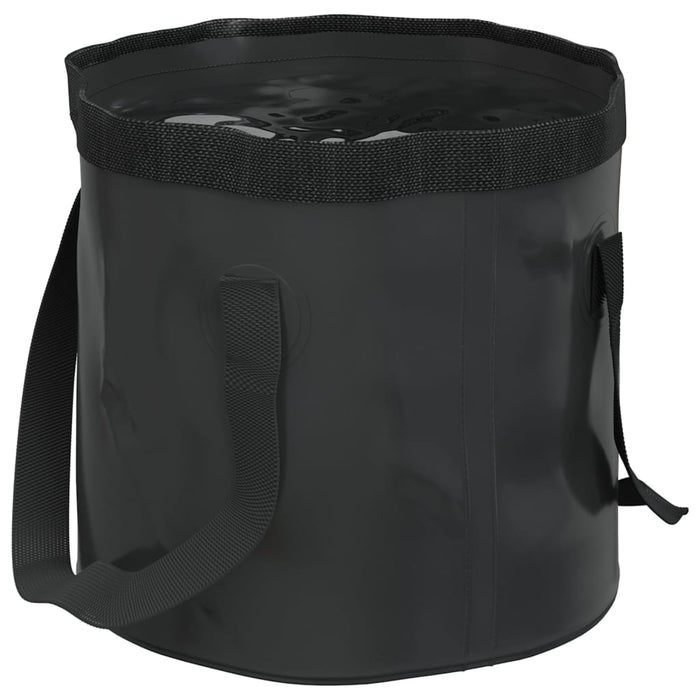 Găleți pliabile, 2 buc., negru, 30 L, PVC WALTI