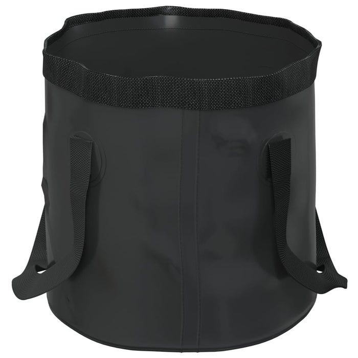 Găleți pliabile, 2 buc., negru, 30 L, PVC WALTI