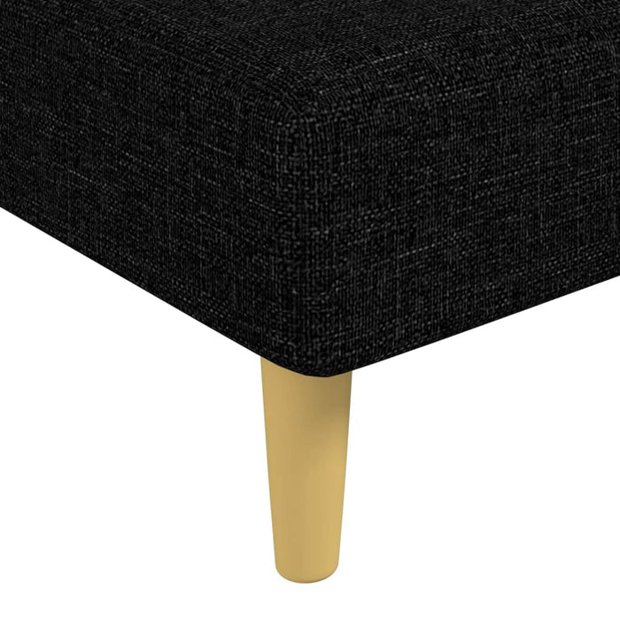 Șezlong, negru, material textil - WALTI WALTI