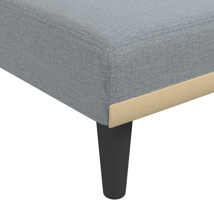 Șezlong, gri deschis, material textil - WALTI WALTI