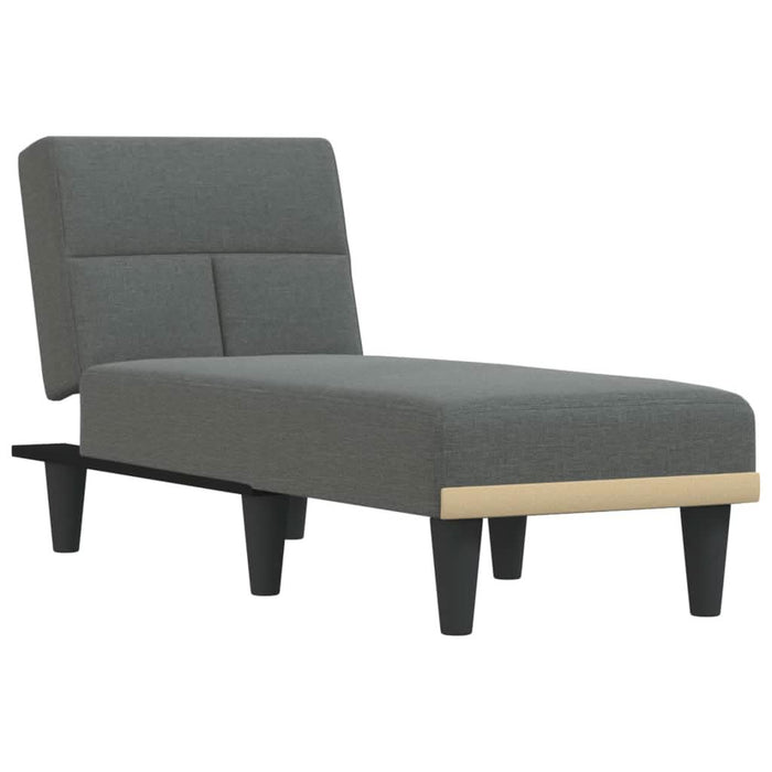 Șezlong, gri închis, material textil - WALTI WALTI