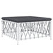 Set mobilier de grădină, 4 piese, cu perne, alb, oțel - WALTI WALTI