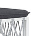 Set mobilier de grădină, 4 piese, cu perne, alb, oțel - WALTI WALTI