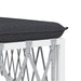 Set mobilier de grădină cu perne, 9 piese, alb, oțel - WALTI WALTI
