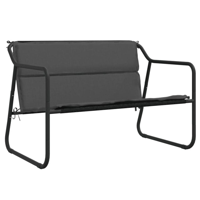 Set mobilier de grădină, cu perne, antracit, 4 piese, oțel - WALTI WALTI