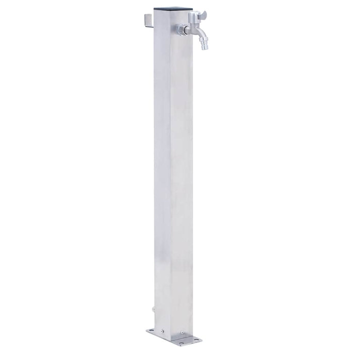 Coloană de apă de grădină, 40 cm, oțel inoxidabil, pătrat - WALTI WALTI