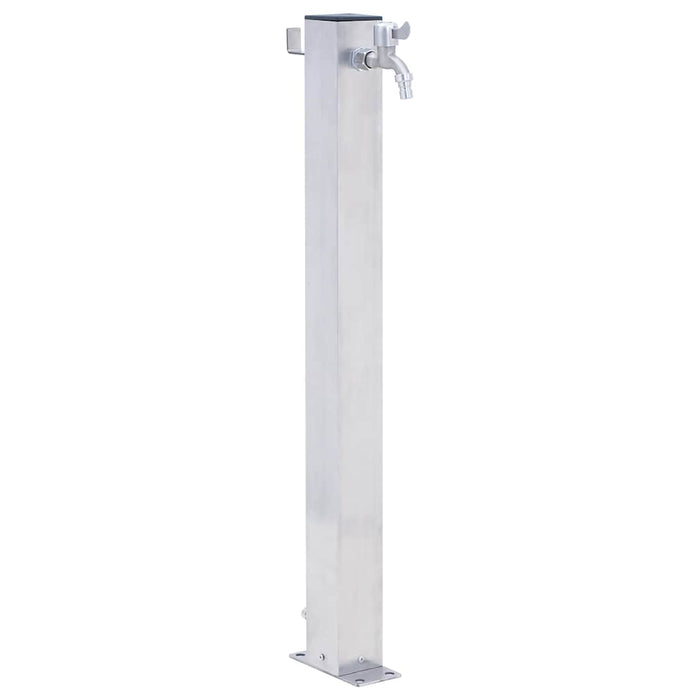 Coloană de apă de grădină, 80 cm, oțel inoxidabil, pătrat - WALTI WALTI