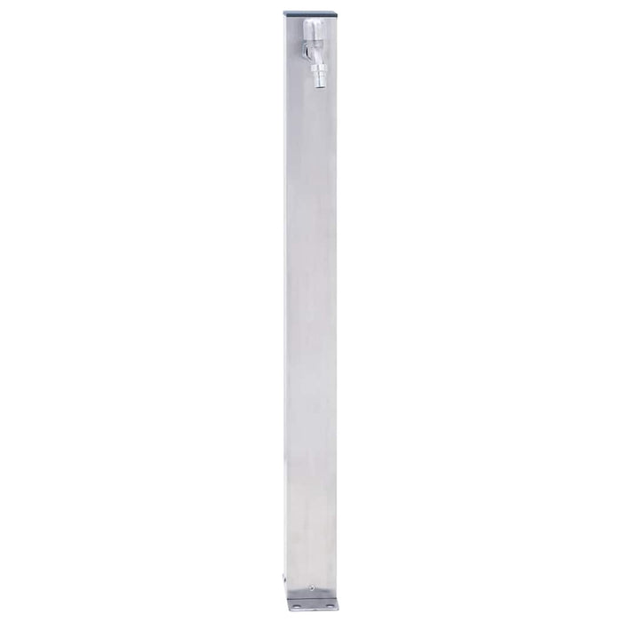 Coloană de apă de grădină, 80 cm, oțel inoxidabil, pătrat - WALTI WALTI