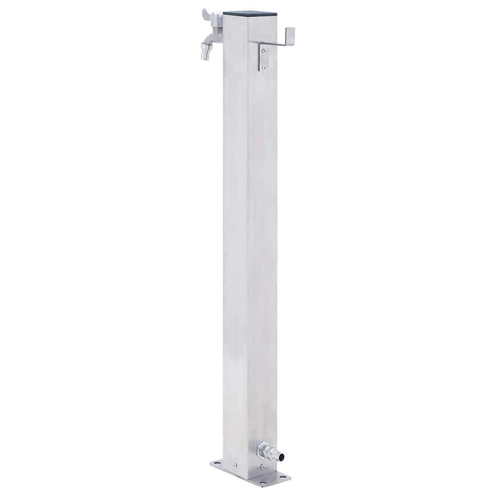 Coloană de apă de grădină, 80 cm, oțel inoxidabil, pătrat - WALTI WALTI