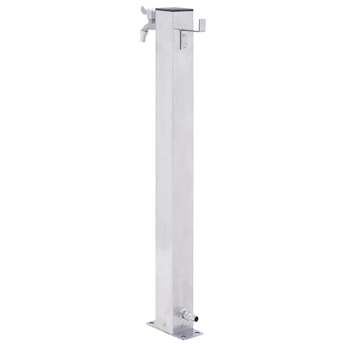 Coloană de apă de grădină, 100 cm, oțel inoxidabil, pătrat - WALTI WALTI