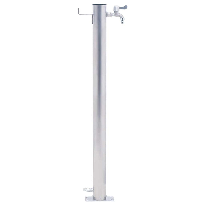 Coloană de apă de grădină, 80 cm, oțel inoxidabil, rotund - WALTI WALTI