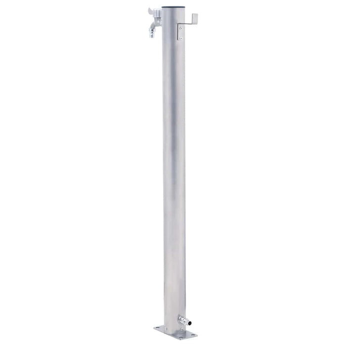Coloană de apă de grădină, 100 cm, oțel inoxidabil, rotund - WALTI WALTI