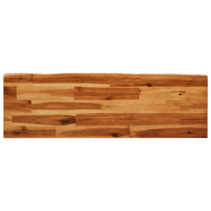 Set de masă din 3 piese, margini naturale, lemn masiv de acacia - WALTI WALTI