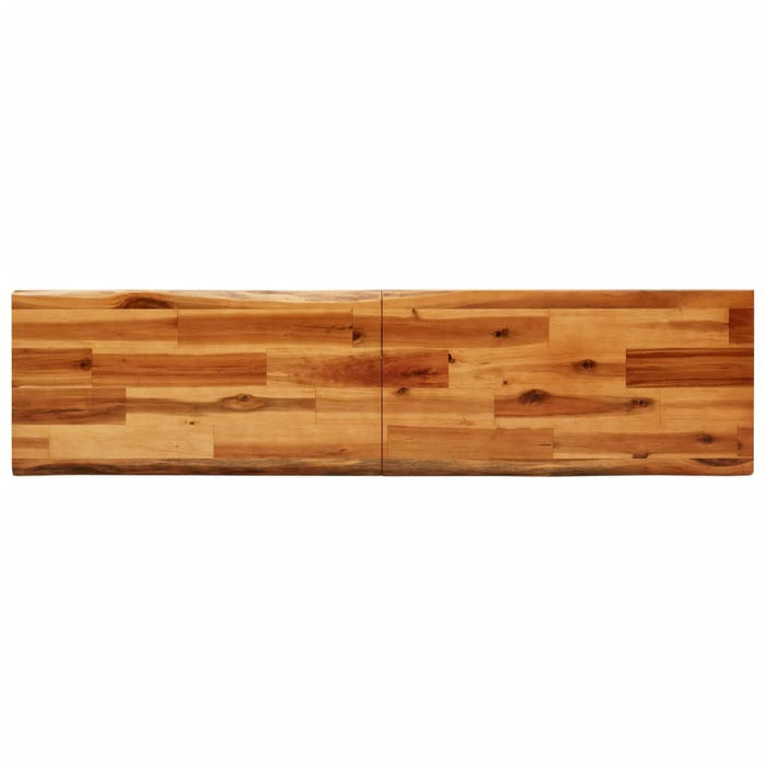 Set de masă din 3 piese, margini naturale, lemn masiv de acacia - WALTI WALTI