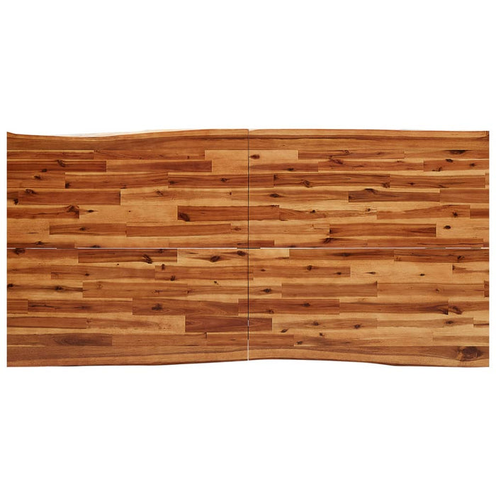 Set de masă din 3 piese, margini naturale, lemn masiv de acacia - WALTI WALTI