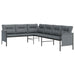 Set de mobilier dining pentru grădină, 2 piese, antracit, oțel - WALTI WALTI
