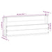 Pantofare de perete, 2 buc., 59x9x23 cm, lemn masiv pin - WALTI WALTI