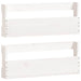 Pantofare de perete, 2 buc., alb, 59x9x23 cm, lemn masiv pin - WALTI WALTI