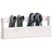 Pantofare de perete, 2 buc., alb, 59x9x23 cm, lemn masiv pin - WALTI WALTI