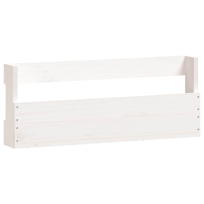 Pantofare de perete, 2 buc., alb, 59x9x23 cm, lemn masiv pin - WALTI WALTI