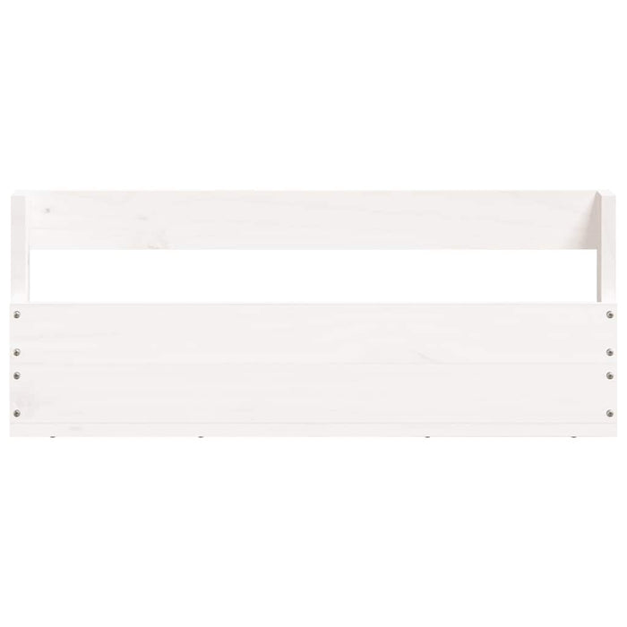 Pantofare de perete, 2 buc., alb, 59x9x23 cm, lemn masiv pin - WALTI WALTI