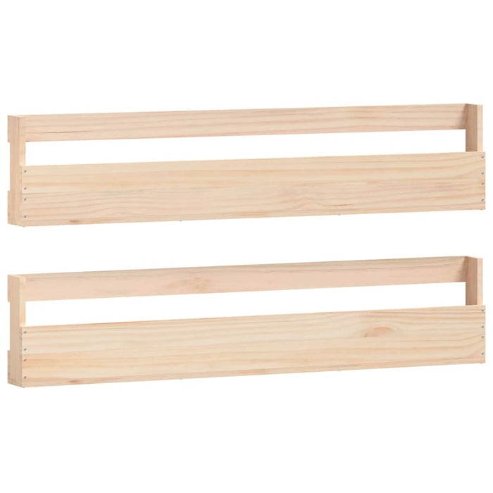 Pantofare de perete, 2 buc., 110x9x23 cm, lemn masiv pin - WALTI WALTI