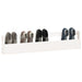 Pantofare de perete, 2 buc., alb, 110x9x23 cm, lemn masiv pin - WALTI WALTI
