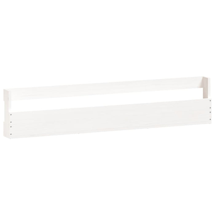 Pantofare de perete, 2 buc., alb, 110x9x23 cm, lemn masiv pin - WALTI WALTI
