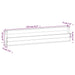Pantofare de perete, 2 buc., alb, 110x9x23 cm, lemn masiv pin - WALTI WALTI