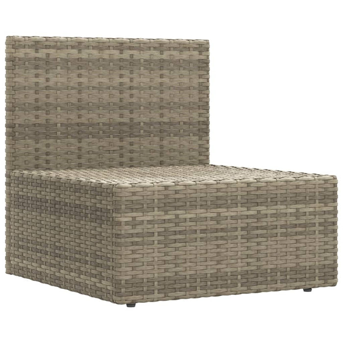 Set mobilier de grădină cu perne, 8 piese, gri, poliratan WALTI
