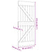 Ușă NARVIK natural 85 x 210 cm Lemn de Pin Solid - WALTI WALTI