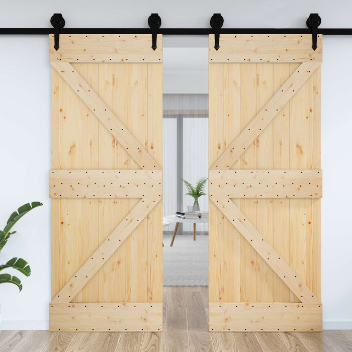 Ușă NARVIK natural 95 x 210 cm Lemn de Pin Solid - WALTI WALTI
