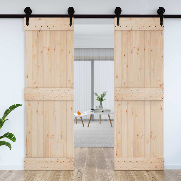 Ușă NARVIK natural 70 x 210 cm Lemn de Pin Solid - WALTI WALTI