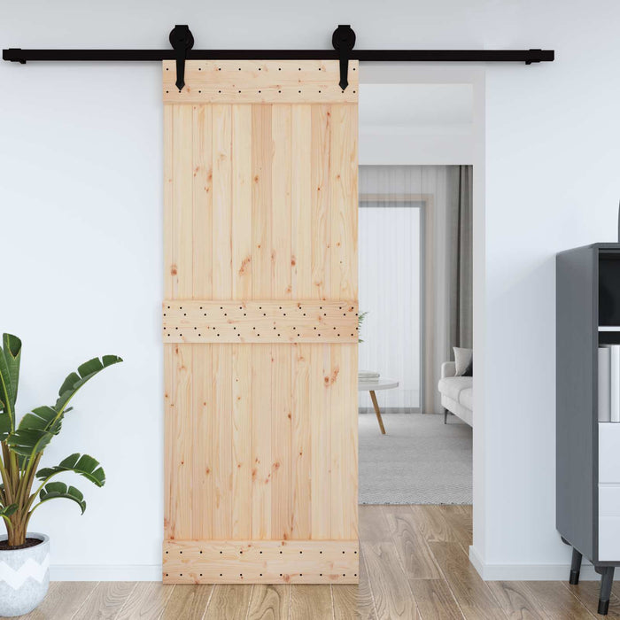 Ușă NARVIK natural 85 x 210 cm Lemn de Pin Solid - WALTI WALTI