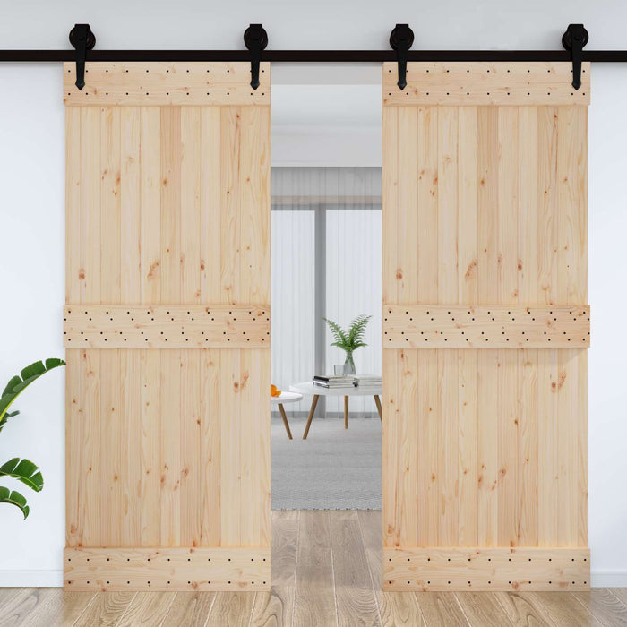 Ușă NARVIK natural 90 x 210 cm Lemn de Pin Solid - WALTI WALTI