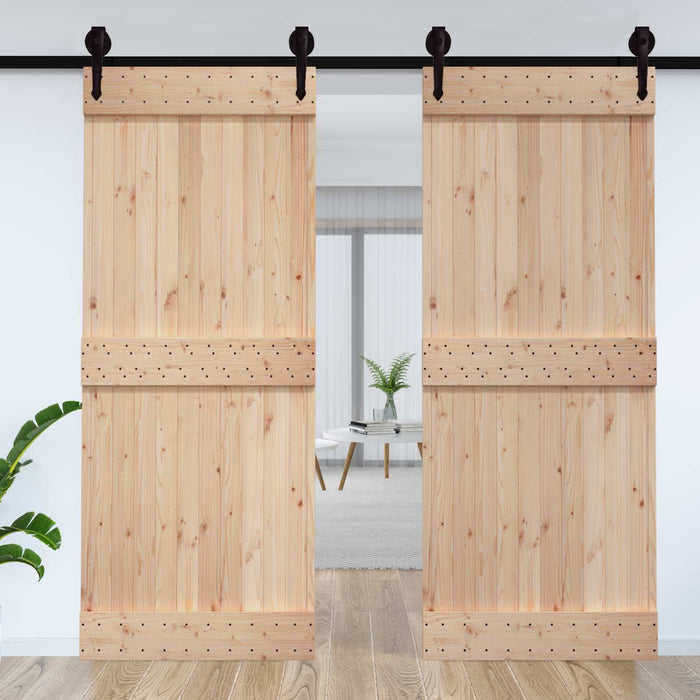 Ușă NARVIK natural 95 x 210 cm Lemn de Pin Solid - WALTI WALTI